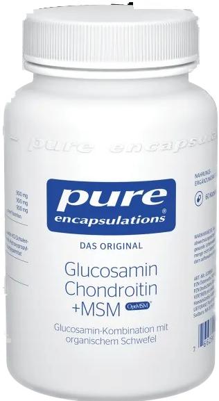 Actual product image Pure encapsulations Glucosamine Chondroitin + MSM Capsules, 60 Capsules (60 Piece, Capsules, 68 g)