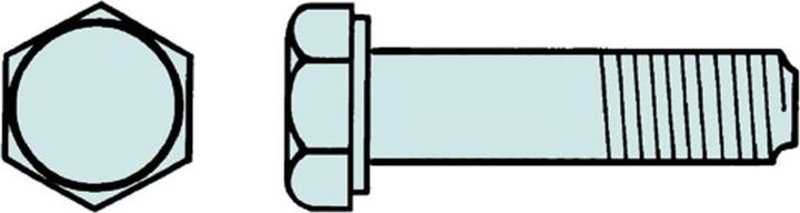 Actual product image Werkstarck Hexagon head screws DIN 931 (25 Screws per piece)