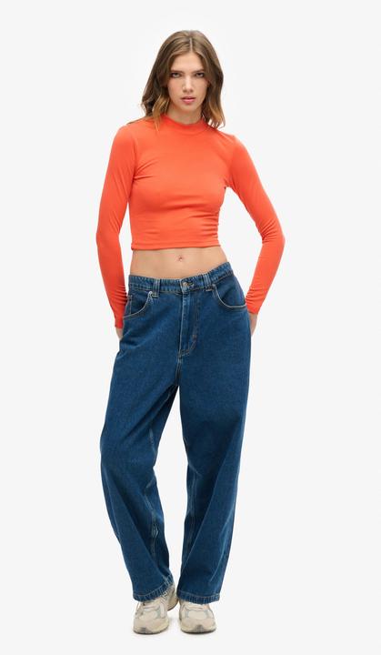 Actual product image Superdry Long Sleeve Jersey Open Back Top (M)