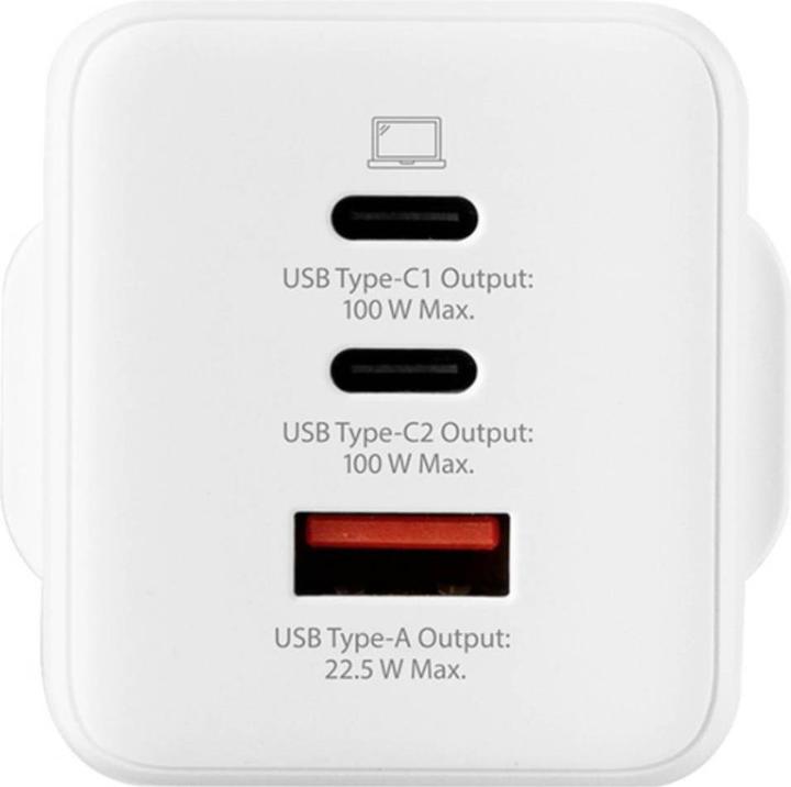 Actual product image Skross Power Charger Combo+ 100W UK USB Ladegerät 100 W 2x USB-C®, 1x USB-A USB (100 W, 3 ports)