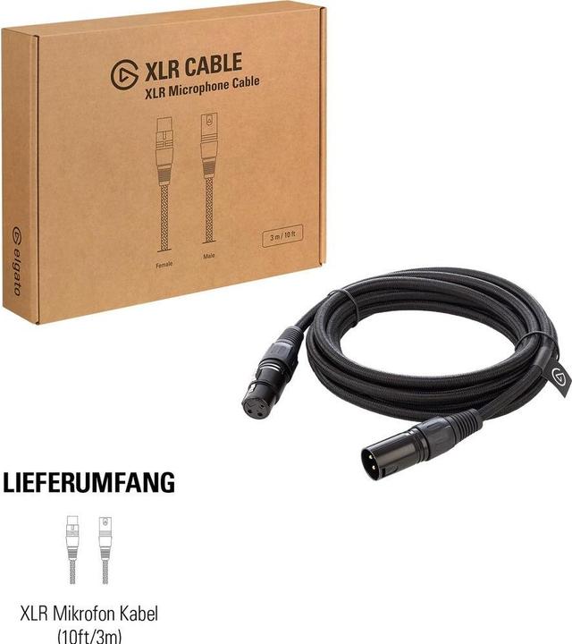 Image du produit Elgato Xlr – Xlr (3 m, Câbles XLR)