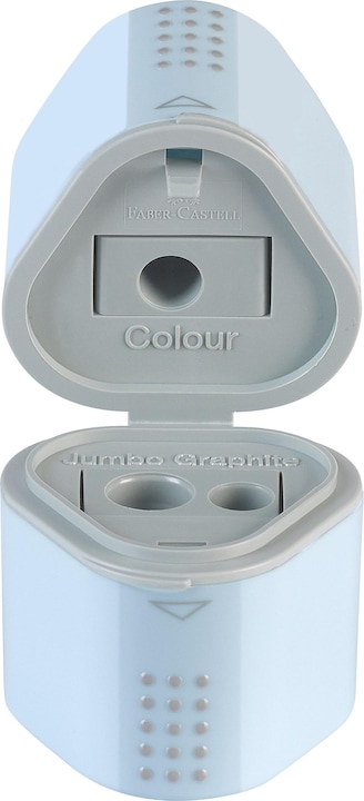 Actual product image Faber-Castell Can sharpener triple grip 2001 sky blue