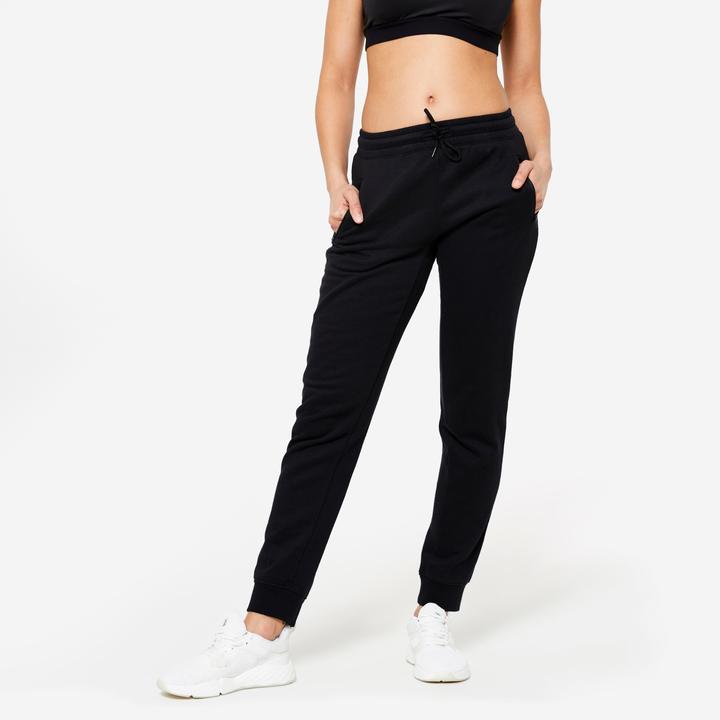Actual product image Domyos Jogging trousers ladies slim - black (W26/L30)