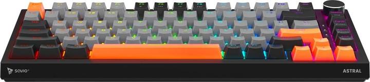 Actual product image Savio ASTRAL BLACK JADE 3 COLOURS Tastatur Gaming USB QWERTY US International Schwarz (Eng. Int., Cable)