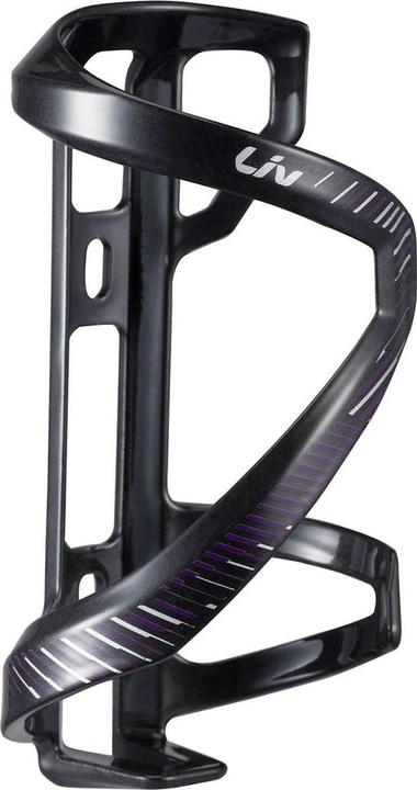Liv Airway Comp Flaschenhalter Sidepull links - Schwarz/Lila/Silber