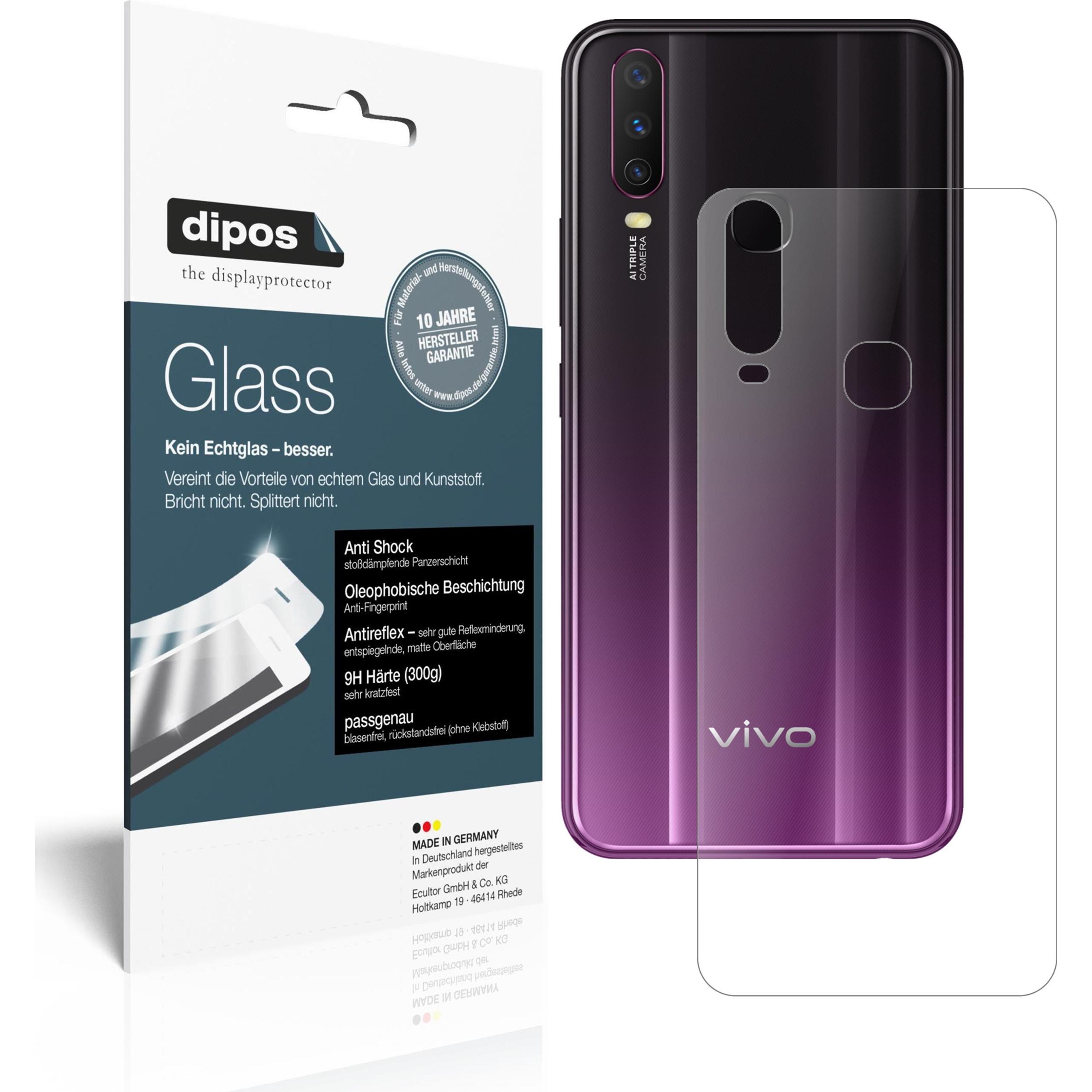 Dipos Displayschutz Anti-Shock (2 Stück, Vivo Y17), Smartphone Schutzfolie, Transparent