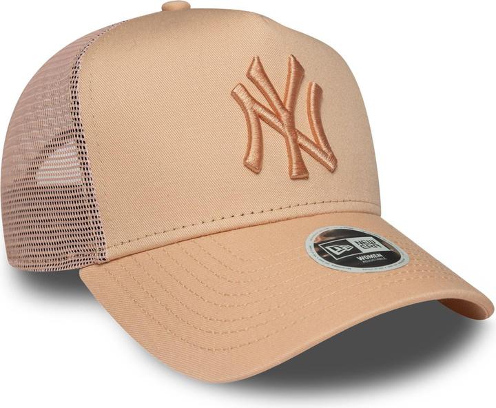 Actual product image New Era Damen A-Frame Trucker Cap New York Yankees Beige
