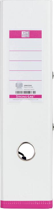 Produktbild Elba Ordner myColour, Rückenbreite: 80 mm, weiss-pink DIN A4, Einband aussen (A4, 80 mm, 1 Stück)