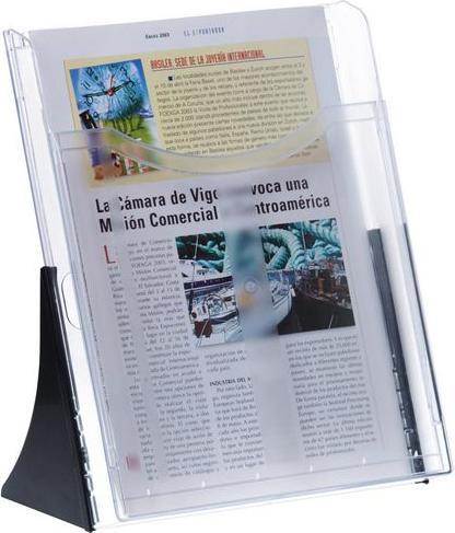 Archivo 2000 Brochure stand 6101 CS TP PS (polystyrene) Transparent (A4 portrait)