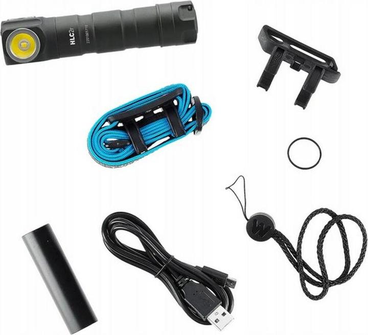 Actual product image Walther HLC2r 1000 lumen LED headlamp, rechargeable or battery-operated (1000 lm)