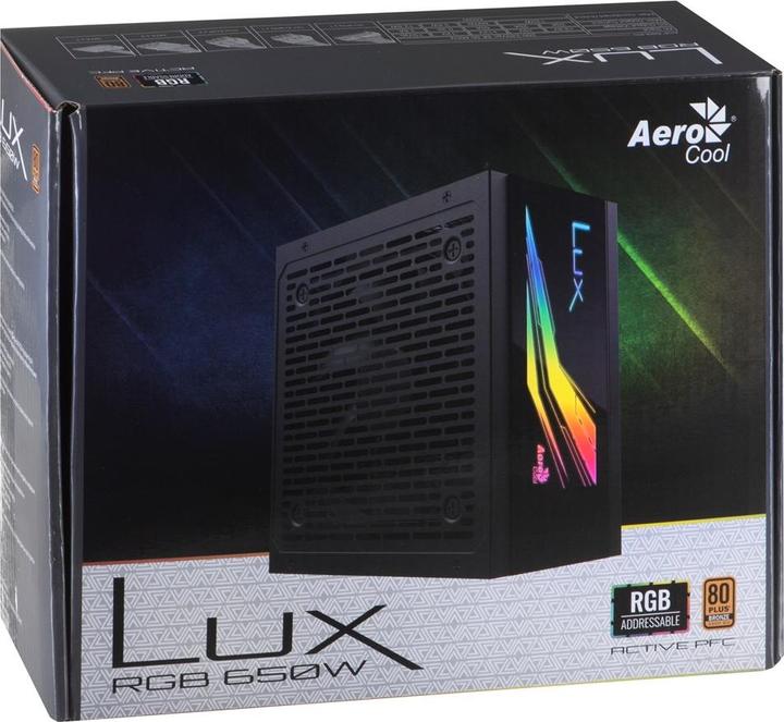 Actual product image AeroCool Lux RGB (650 W)