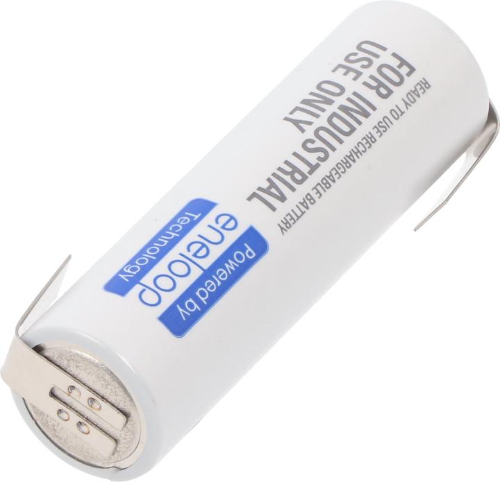 Actual product image Panasonic Akku Eneloop BK-3MCC Mignon AA mit Lötfahne in Z-Form (1 pcs., AA, 1900 mAh, Battery + charger)
