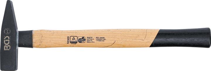 Produktbild BGS Schlosserhammer Hickory-Stiel DIN 1041 300 g (391 g)
