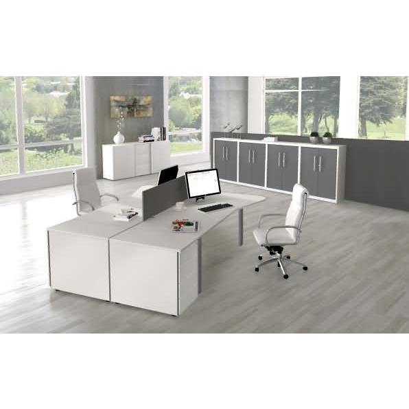 Thumbnail - Kerkmann, Schreibtisch, Schreibtisch Form 5, (B)1.800 x (T)800 mm, weiá