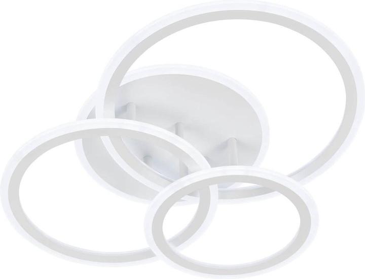 Fischer & Honsel Honsel Gelder LED ceiling light 44,4W RGBW controllable dimmable acrylic sand white + remote control