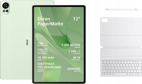 Actual product image Huawei MatePad 12X 12/256GB PaperMatte WiFi žalia + klaviatra + rysik (256 GB)