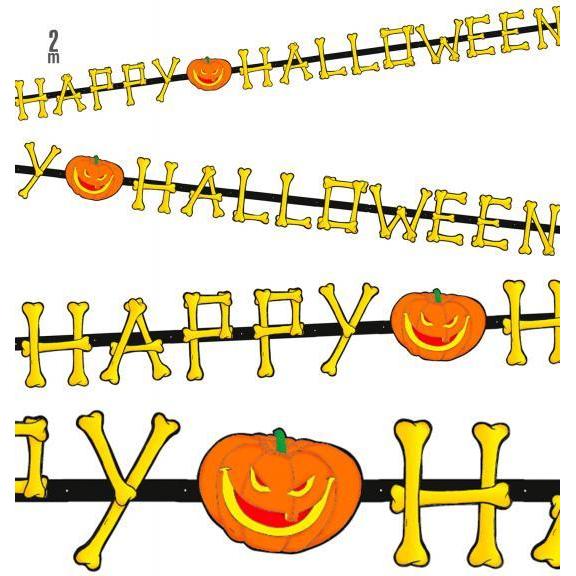 Magni Girlande Happy Halloween 2m