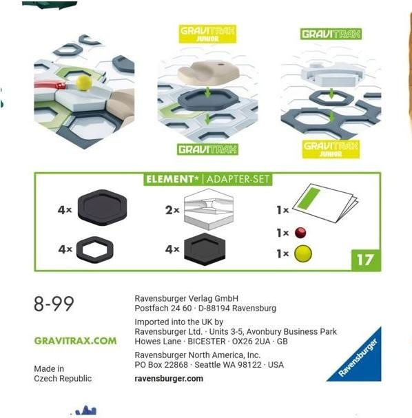 Energy Label Ravensburger GraviTrax GraviTrax Extension adapter set