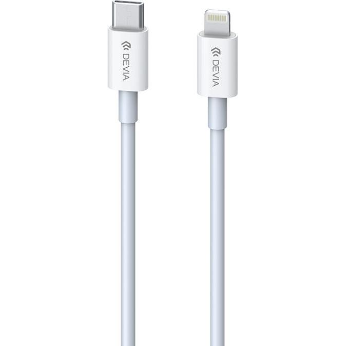 Devia Smart series PD cable for lightning (3A) white (1 m, USB 2.0), USB Kabel