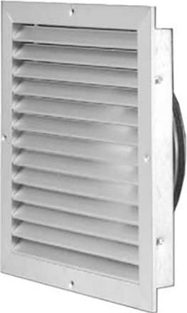 Actual product image Lindab Friskluftrist VRDK 200 i aluminium med Ø200 mm tilslutning til indtag og afkast, monteres på