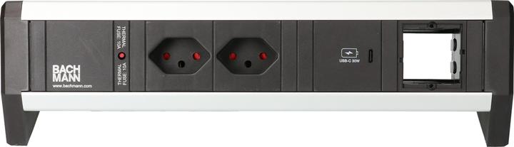 Image du produit Bachmann Multiprise de table DESK 1, 2x T13, 1x USB C, 1x Custom (2 x, Type 13, USB-A, USB-C)