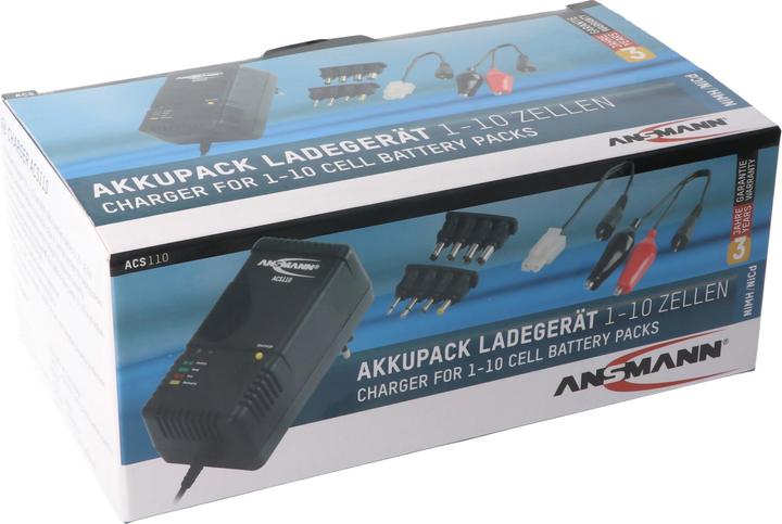 Produktbild AccuCell Akkupack-Ladegerät ACS 110 NiCd, NiMH für 1,2 Volt bis 12 Volt AkkuPack