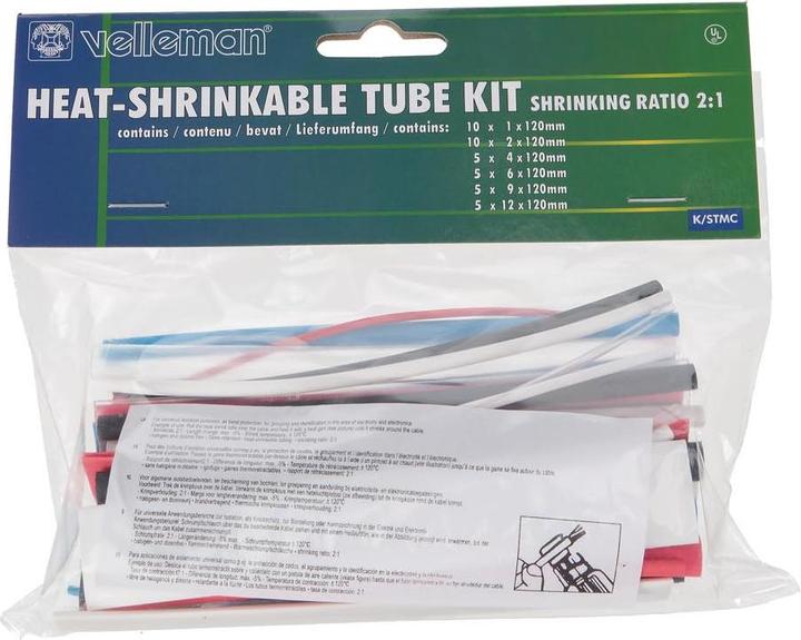 Image du produit Velleman LOT DE GAINES THERMORETRACTABLES - 40 stuks - MULTICOLORE (40 x)