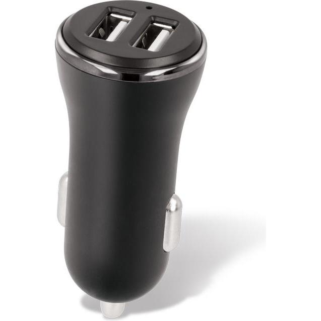 Forever CC-03 Autoladegerät 2x USB 2,4A schwarz, Auto Adapter, Schwarz