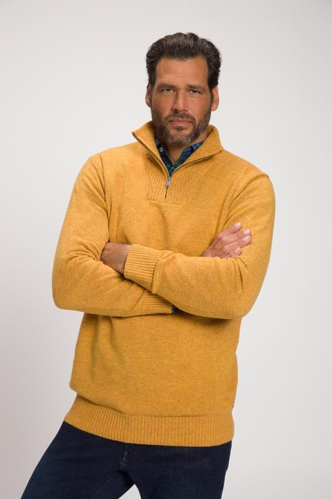 Produktbild JP1880 Stricktroyer, Pullover, Stehkragen mit Zipper, Multigarn (XXL)