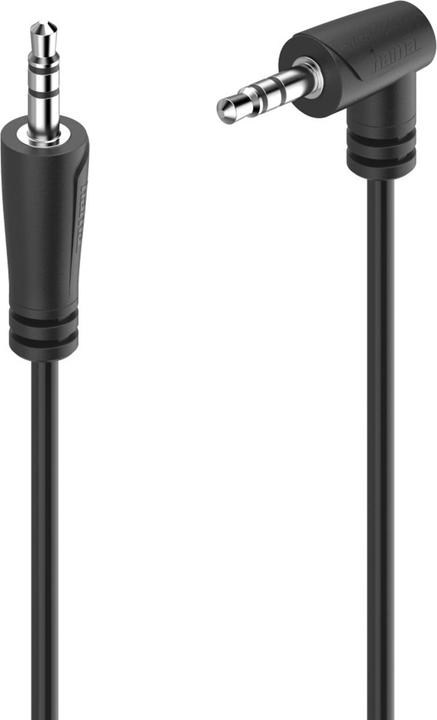 Image du produit Hama Câble audio, prise jack 3,5 mm 90° - prise jack 3,5 mm stéréo, 1,5 m (1.50 m, Câble AUX)