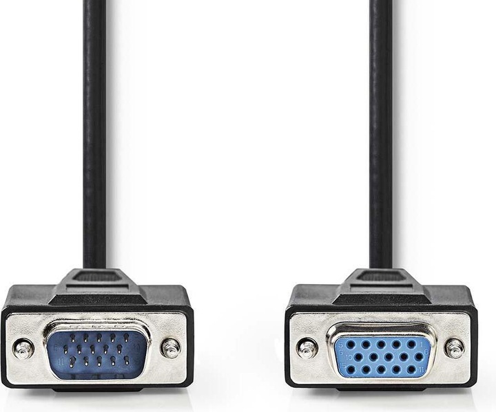 Produktbild Nedis VGA-Kabel - VGA Stecker - VGA Buchse - Vernickelt - Maximale Auflösung: 1280x800 - 20.0 m - ru (20 m, VGA)