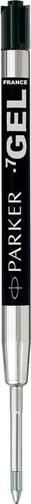 Actual product image Parker Pen Gel refill ECO, black, line width: M, blister of 2 quick-drying, smudge-proof ink, suitable for (Gel mine, Black, 0.70 mm)