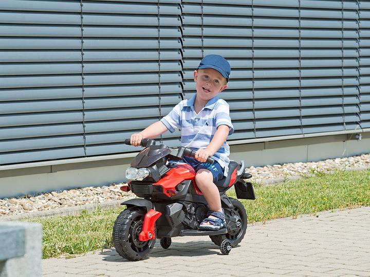 Image du produit Playtastic Moto électrique pour enfants avec fonction MP3, sons & roues stabilisatrices (6 V)
