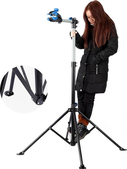 Produktbild Rockbros MP-02 Bodenserviceständer für Fahrräder mit Knöpfen – schwarz