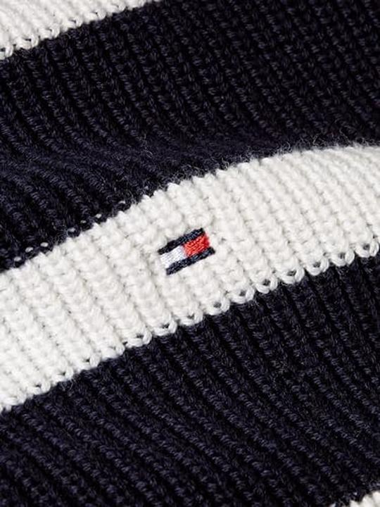 Actual product image Tommy Hilfiger Cardigan Dames Trui Gebreid Katoen - Blauw/Wit - Maat M (M)