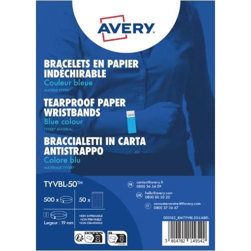 Avery Einlassbänder (500 Stk.) (TYVBL-50)