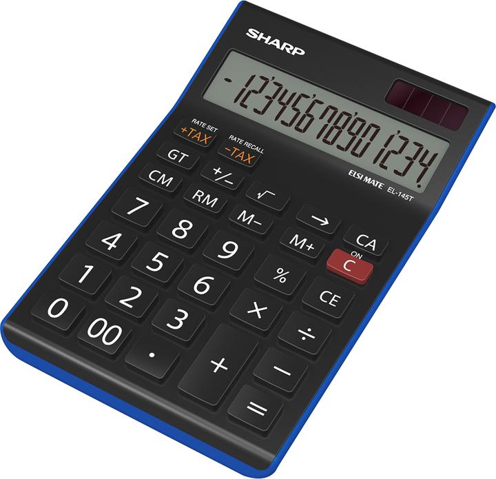 Produktbild Sharp EL-145T Calculator Desktop Financial Calculator Black (Solarzellen)