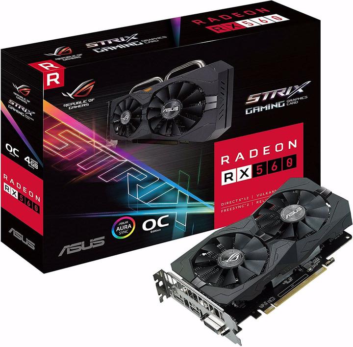 Produktbild ASUS ROG STRIX Radeon RX560 O4G GAMING (4 GB)