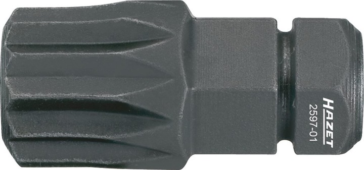 Produktbild HAZET Bit 2597-02 ∙ Sechskant8 (5/16 Zoll) ∙ Innen Vielzahn Profil XZN ∙ M10 (M10)