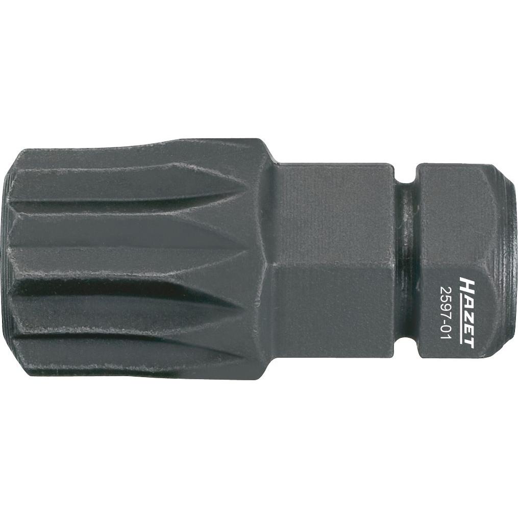 Thumbnail - HAZET, Bits, Bit 2597-02 ∙ Sechskant8 (5/16 Zoll) ∙ Innen Vielzahn Profil XZN ∙ M10 (M10)