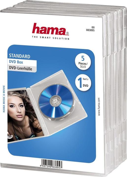 Hama DVD blanco hoes standaard, pak van 5, T
