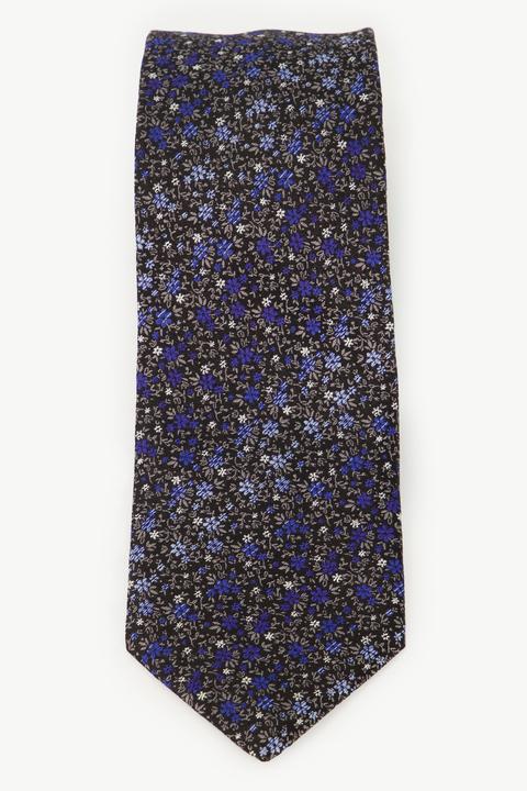 Immagine prodotto JP1880 Cravatta di seta particolarmente lunga con design floreale e 7,5 cm di larghezza