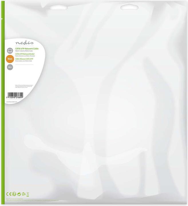 Actual product image Nedis Patch cable, RJ45 connector (UTP, U/UTP, CAT6, 20 m)
