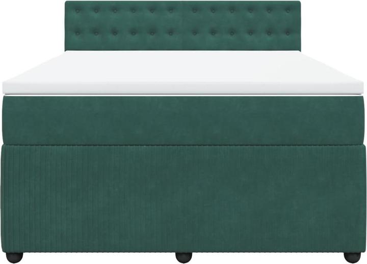 Produktbild vidaXL Bo x springbett mit Matratze 160 x 200 cm Samt (160 x 200 cm)