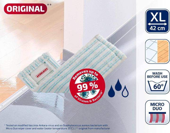 Image du produit Leifheit Housse d'essuyage Easy Spray XL micro duo (1 pcs)