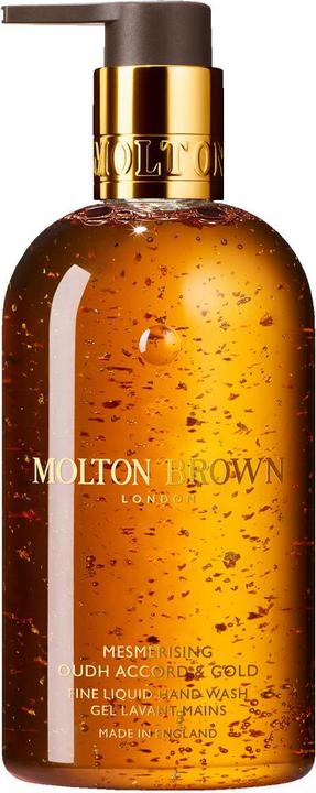 Produktbild Molton Brown Festive Frankincense & Allspice Fine Liquid Hand Wash Mesmerising Oudh Accord & Gold (Flüssigseife, 300 ml)