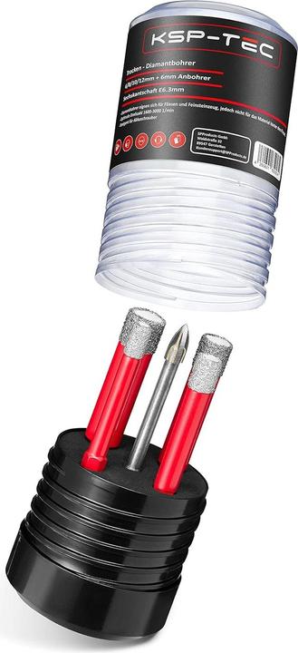 Actual product image KSP-Tec Tile drill bit set (12 millimetres)