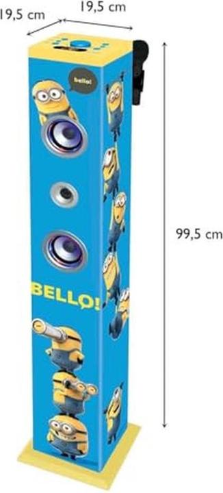 Actual product image Lexibook Minions Bluetooth Soundtower with Microphone+Karaoke