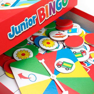 Actual product image Tactic Junior bingo (Danish, Dutch, English, Estonian, Finnish, French, German, Lithuanian, Norwegian, Swedish, Ukrainian, 2 - 6 Players)