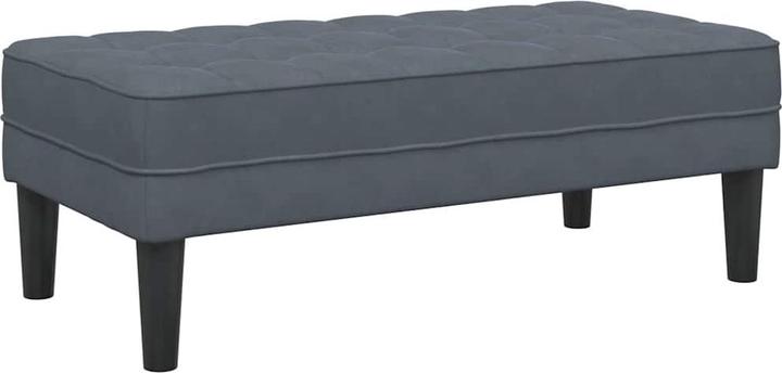 Actual product image vidaXL Samt Ottoman (57 cm)